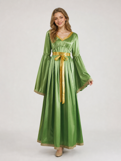 Princess Leia Costume: Green Cosplay Dress