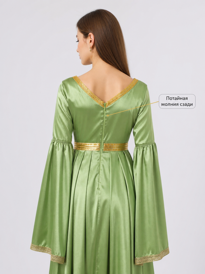 Princess Leia Costume: Green Cosplay Dress