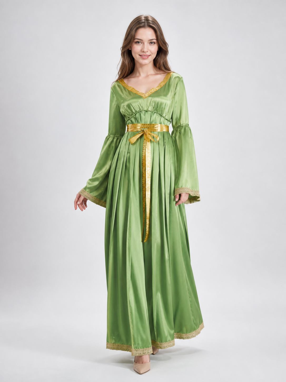 Princess Leia Costume: Green Cosplay Dress