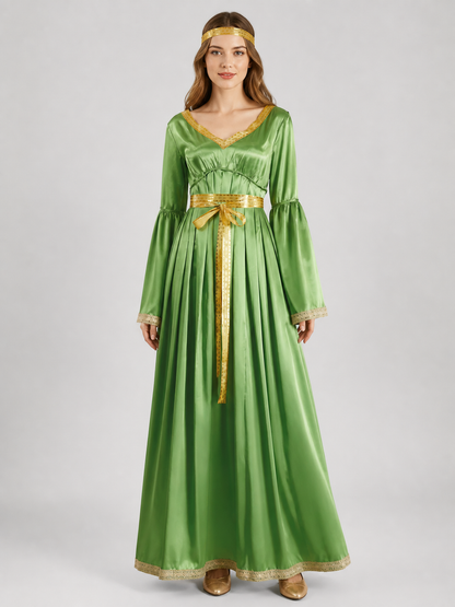 Princess Leia Costume: Green Cosplay Dress