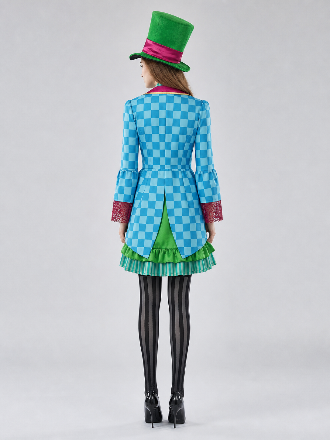 Alice Cosplay Costume with Hat and Skirt