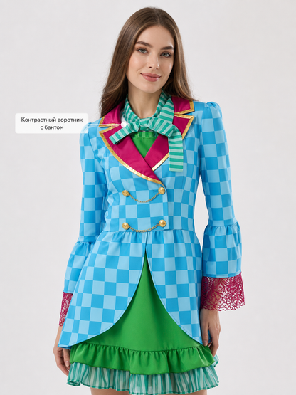 Alice Cosplay Costume with Hat and Skirt