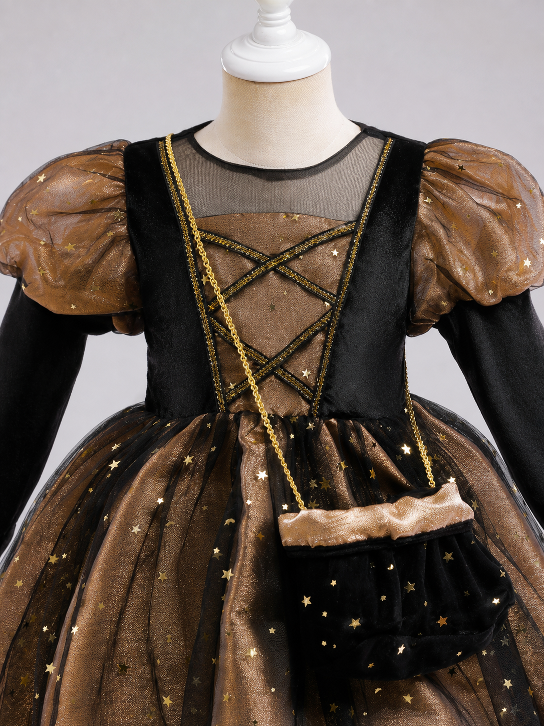Girls' Halloween Pumpkin Costume Dress