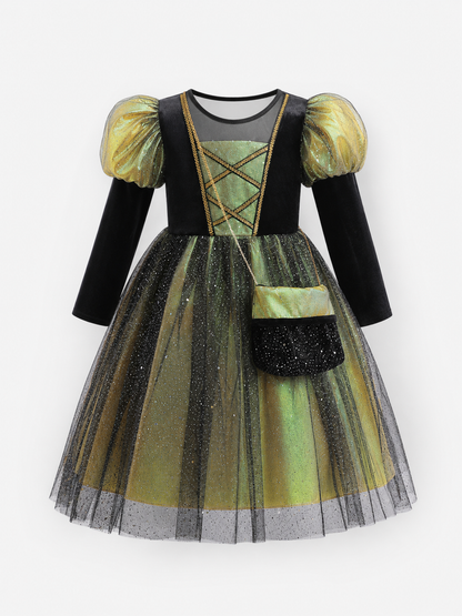 Kids' Halloween Costume Dress, Pumpkin Look