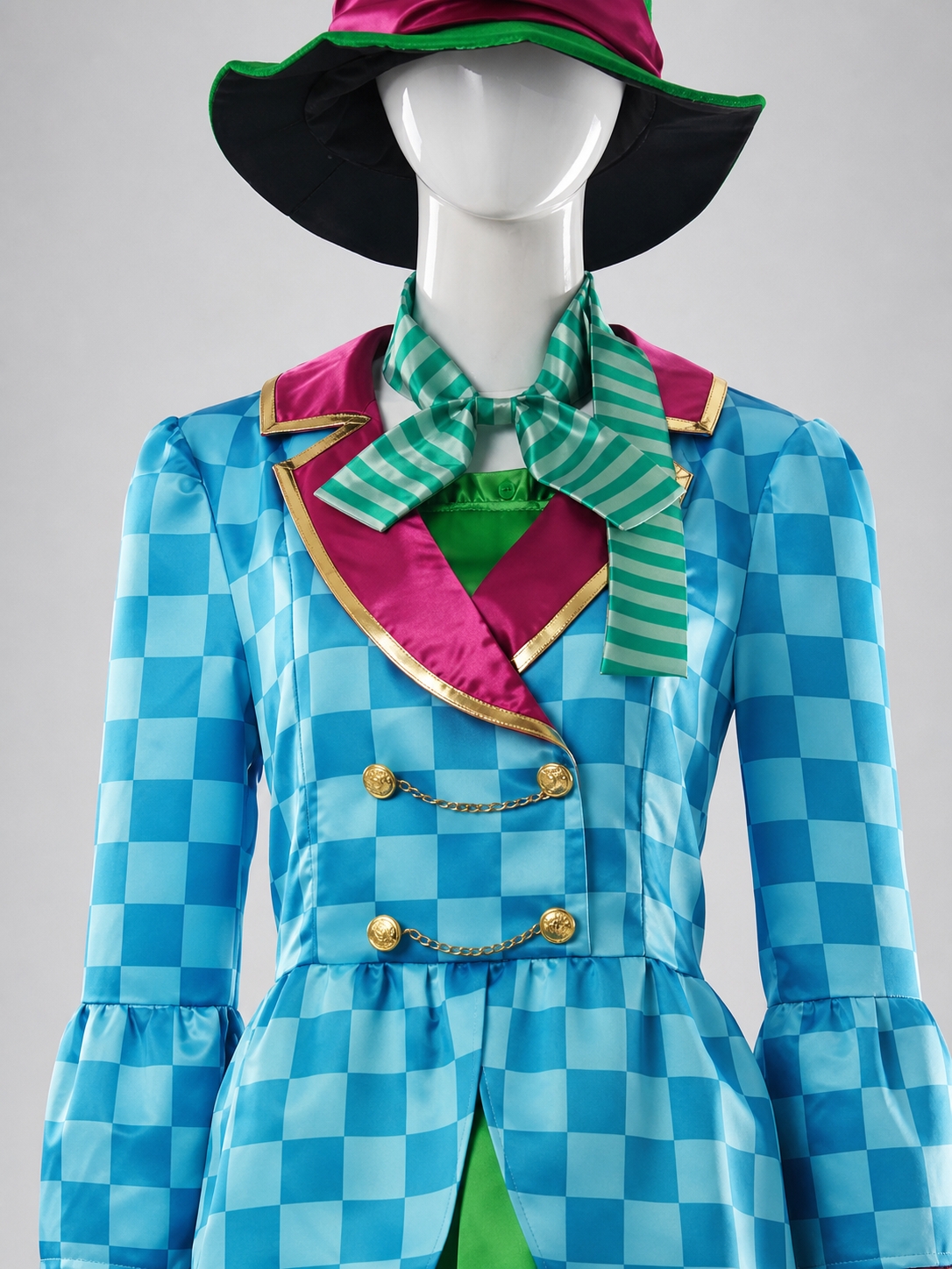 Alice Cosplay Costume with Hat and Skirt