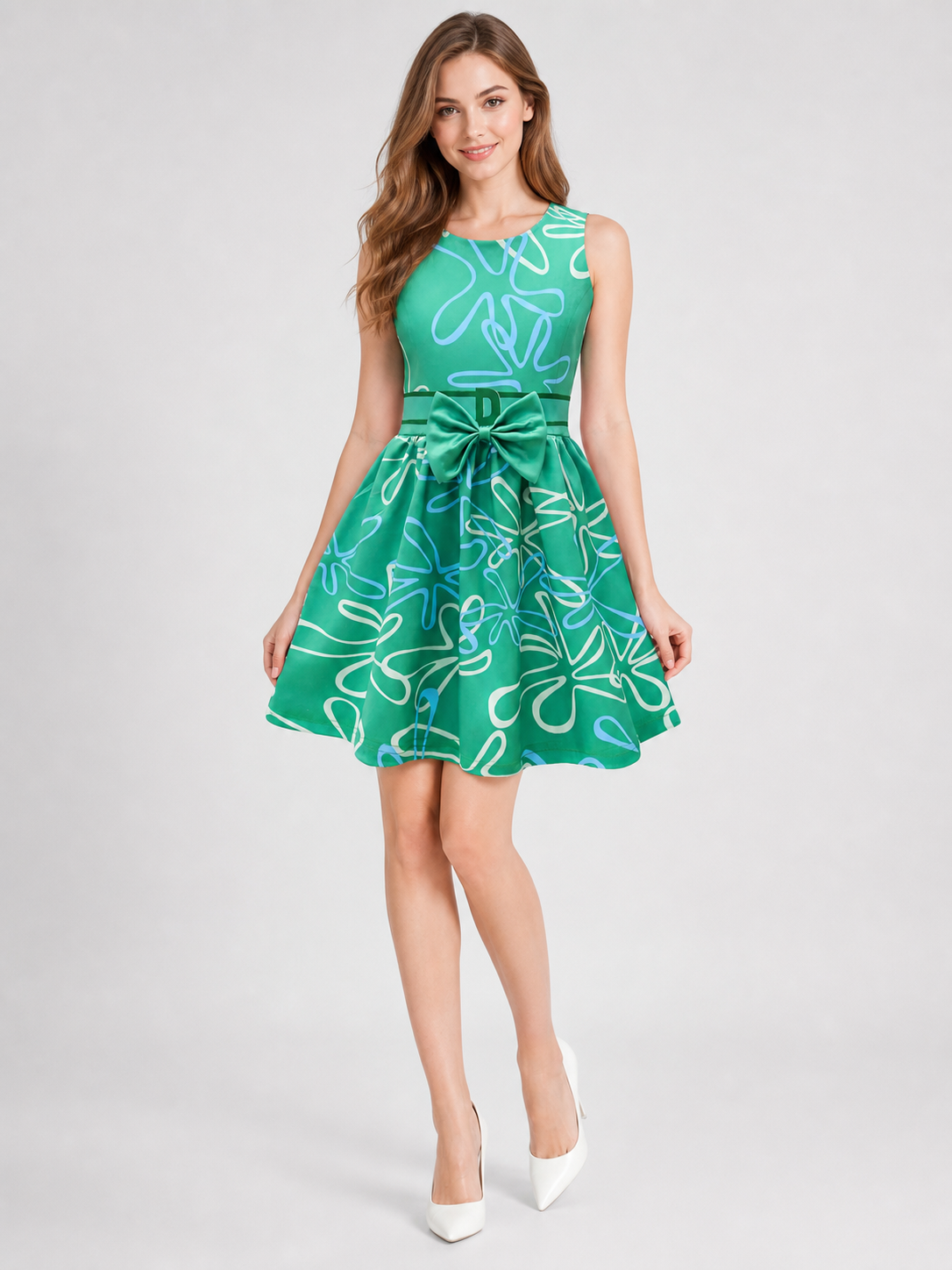 Inside Out cosplay dress costume with wig