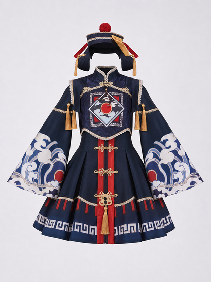 Zombie Lolita Costume with Hat and Accessories