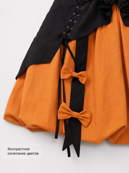Lolita Halloween Witch Costume: Dress and Hat