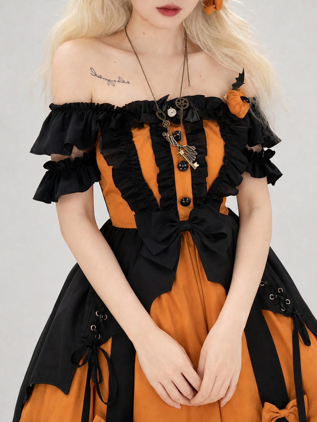 Lolita Halloween Witch Costume: Dress and Hat