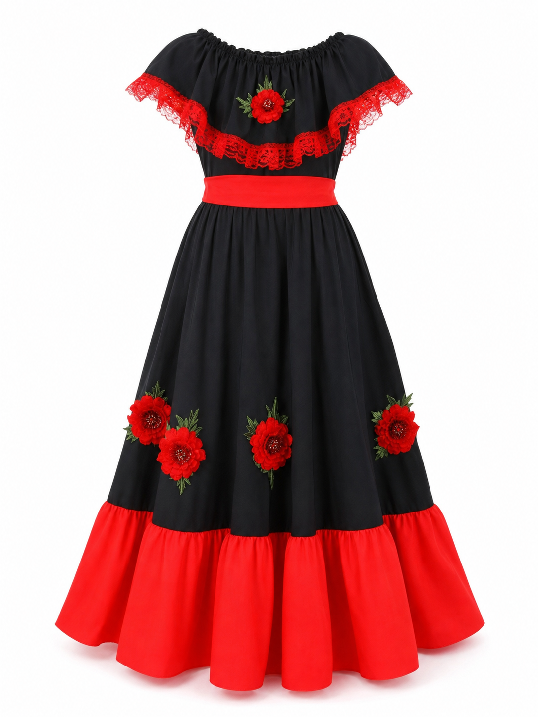 Children's flamenco-style Halloween costume dress