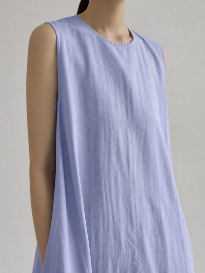 Sleeveless Loose Maxi Dress, Korean Chic