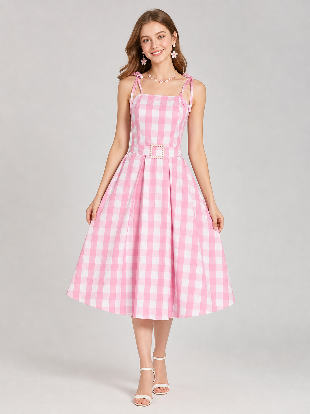 Barbie Plaid Costume with Dress and Accessories