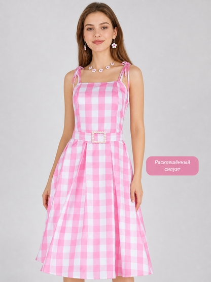 Barbie Plaid Costume with Dress and Accessories