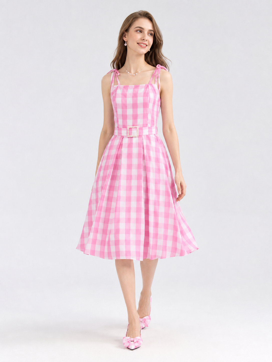 Barbie Plaid Costume with Dress and Accessories