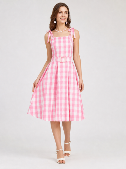 Barbie Plaid Costume with Dress and Accessories