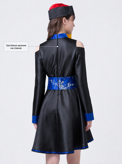 Chinese-style zombie costume, cosplay dress back detail view 2