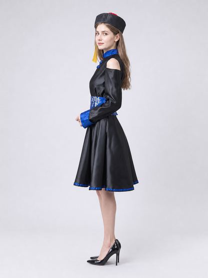 Chinese-style zombie costume, cosplay dress side view 3