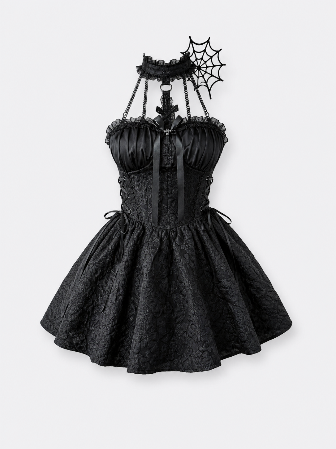 Gothic Lace Corset Halloween Costume Dress