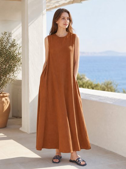 Korean Chic Long Loose-Fit Sundress