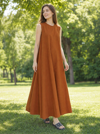 Korean Chic Long Loose-Fit Sundress