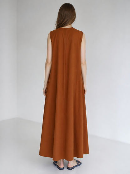Korean Chic Long Loose-Fit Sundress