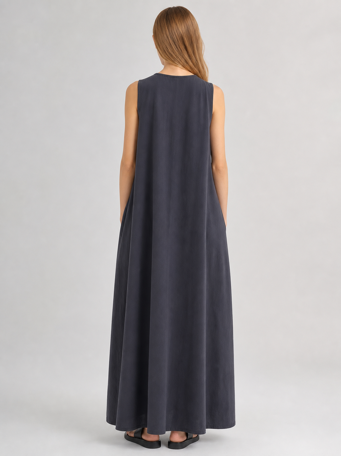 Loose Sleeveless Korean Chic Maxi Dress