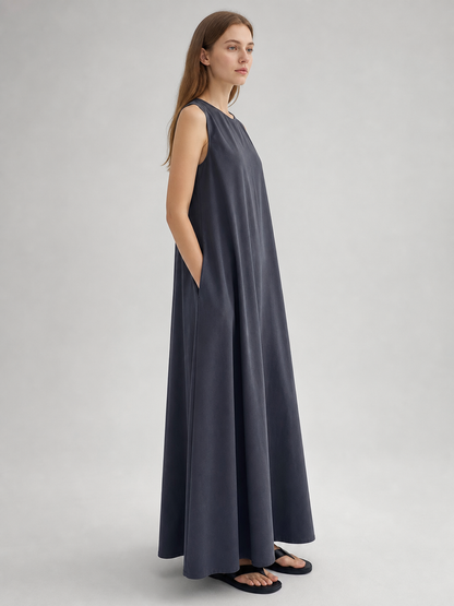 Loose Sleeveless Korean Chic Maxi Dress