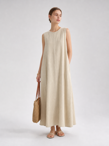 Sleeveless Maxi Dress, Relaxed Fit