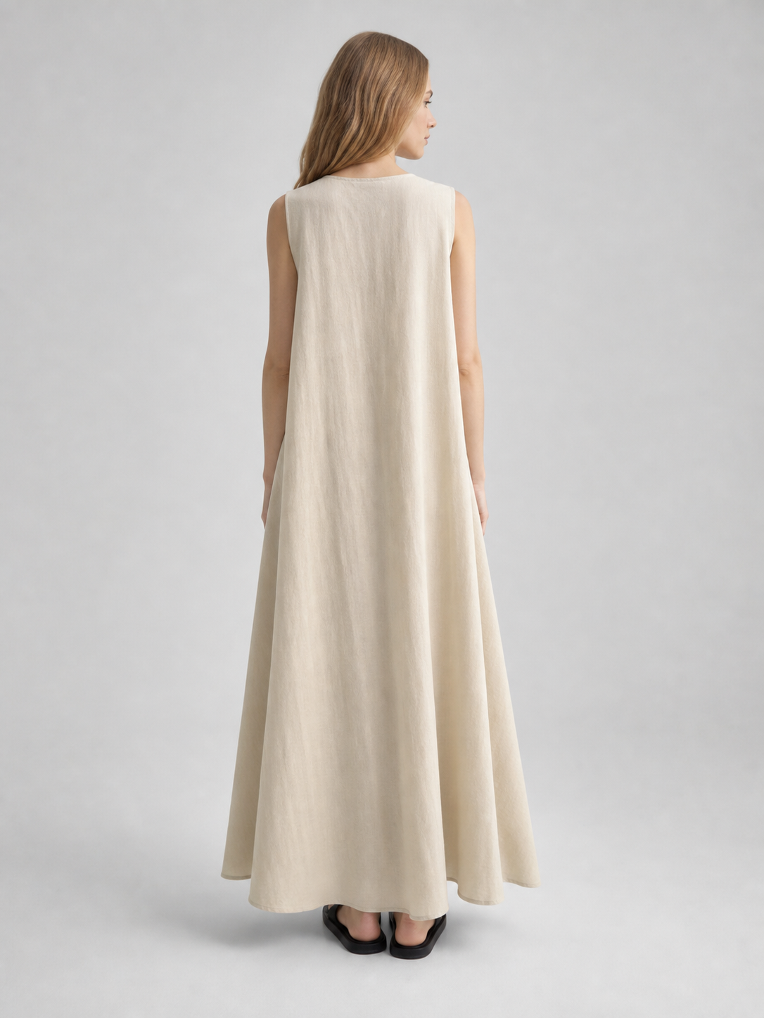 Sleeveless Maxi Dress, Relaxed Fit