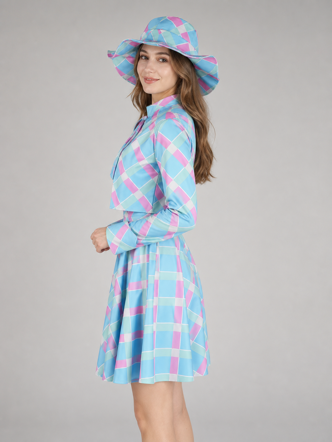 Barbie Cosplay Costume: Dress, Hat, and Belt