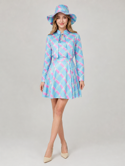 Barbie Cosplay Costume: Dress, Hat, and Belt