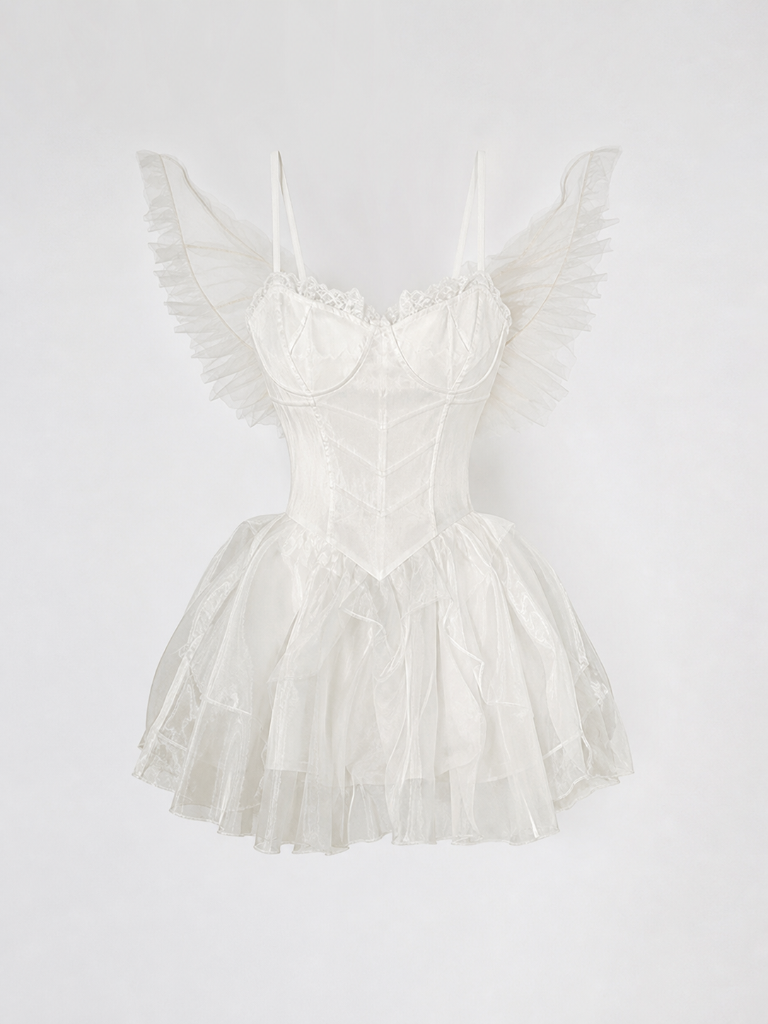 Angel costume for cosplay, white set with wings