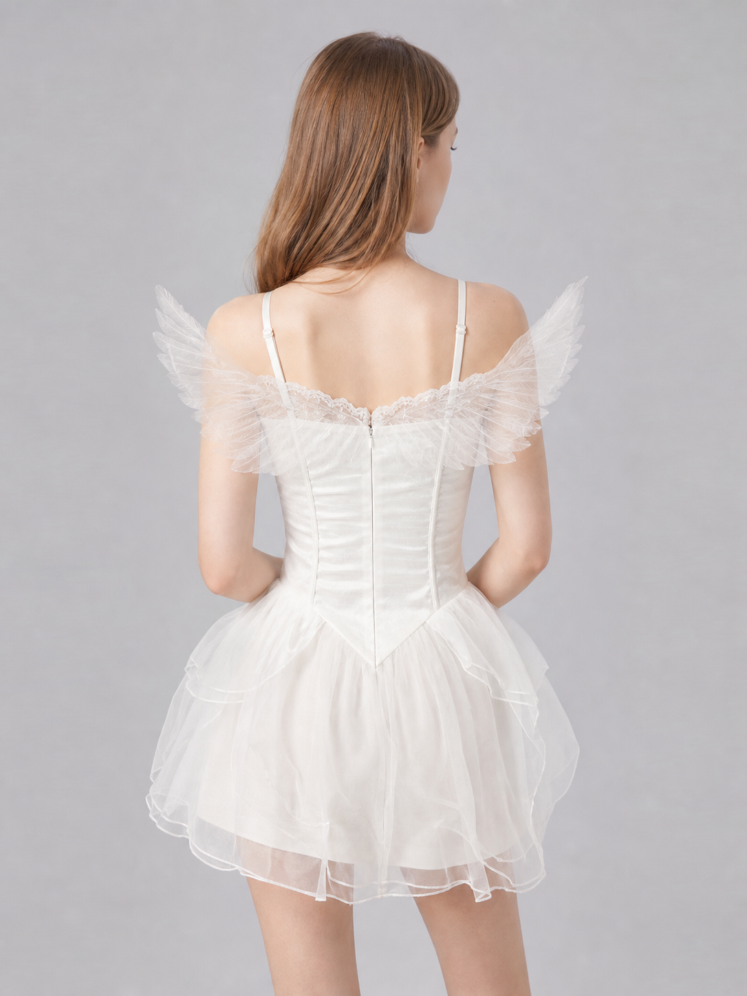 Angel costume for cosplay, white set with wings