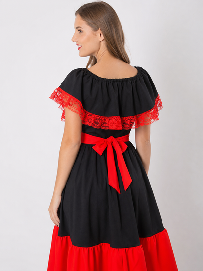 Children's flamenco-style Halloween costume dress