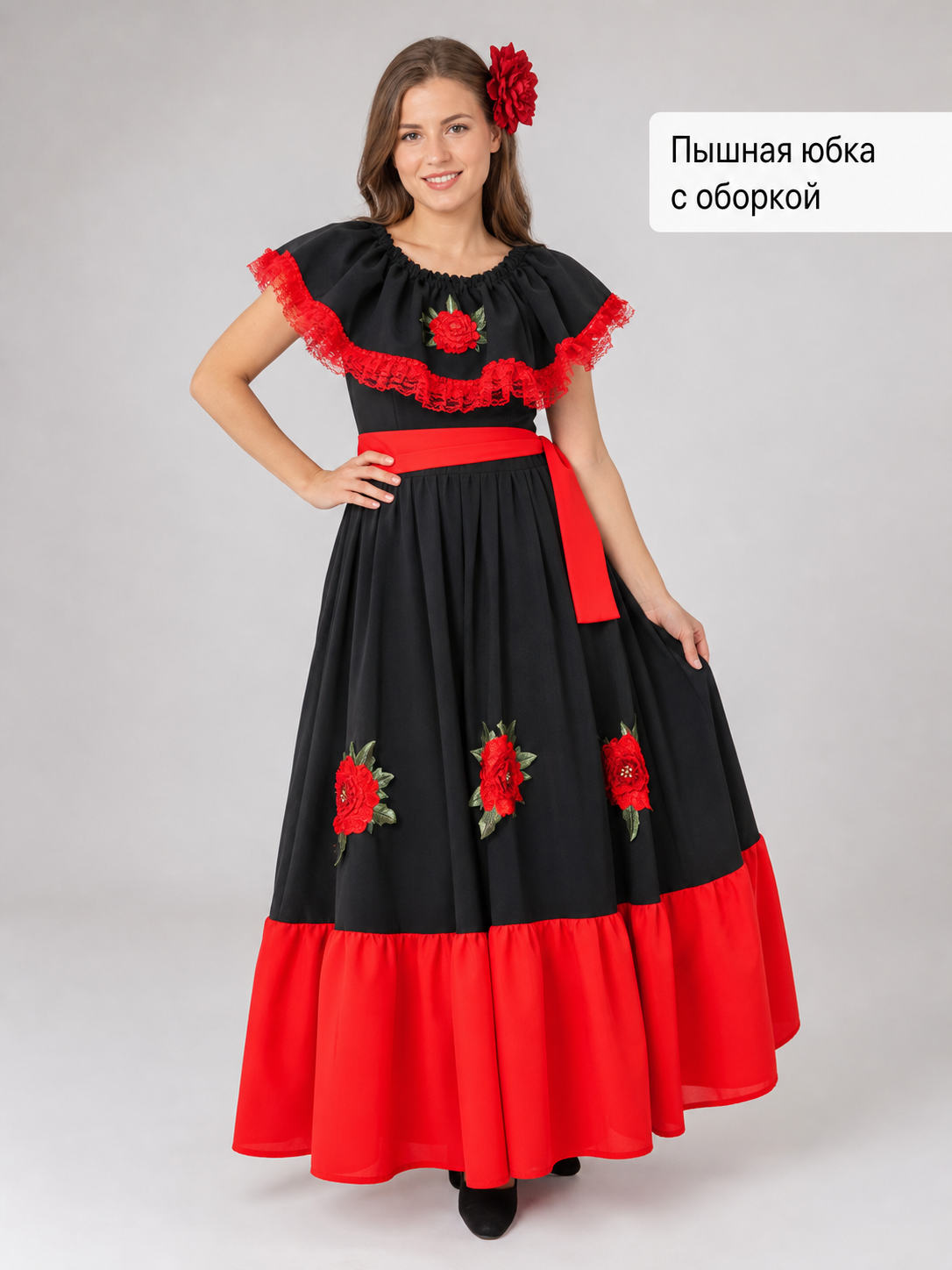 Children's flamenco-style Halloween costume dress