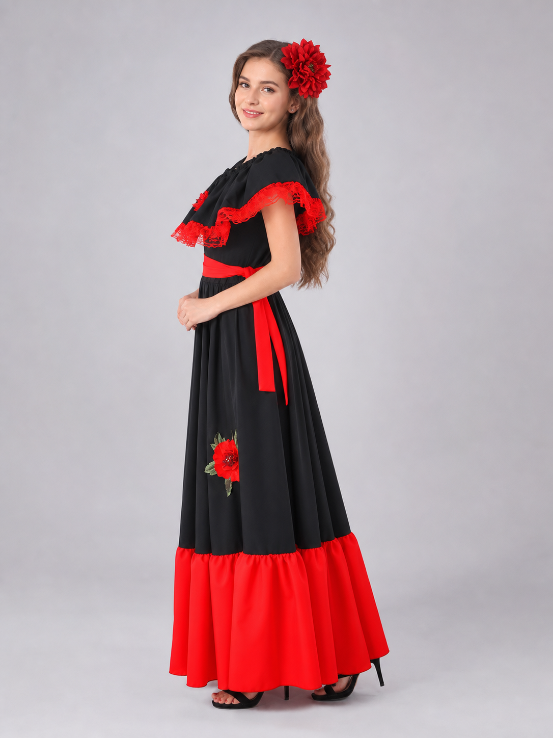 Children's flamenco-style Halloween costume dress