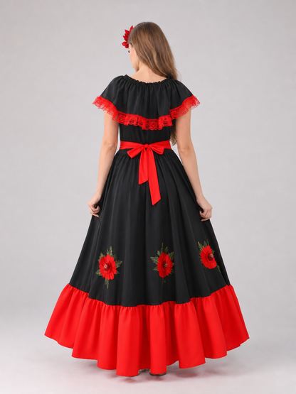 Children's flamenco-style Halloween costume dress