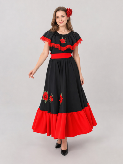Children's flamenco-style Halloween costume dress