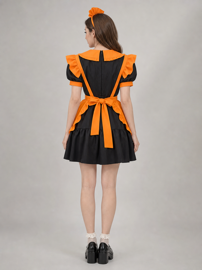 Women's Pumpkin Halloween Dress Costume, Lolita