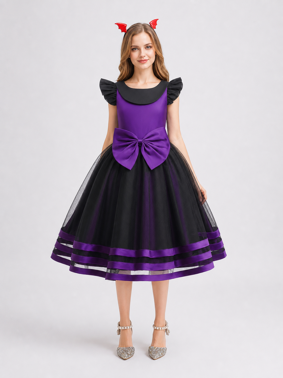 Girls' Halloween Pumpkin Dress Costume