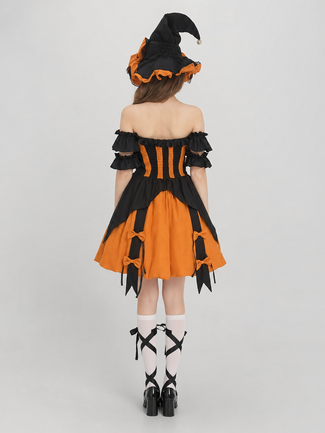 Lolita Halloween Witch Costume: Dress and Hat