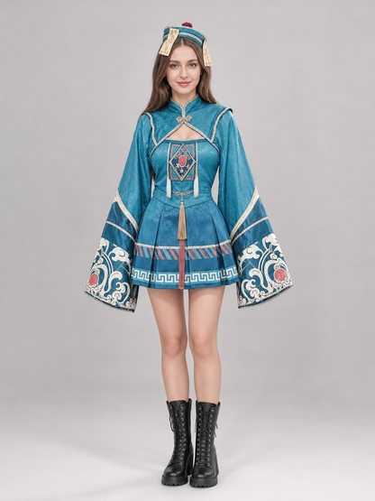 Zombie Lolita Costume: Dress, Headpiece, and Wig