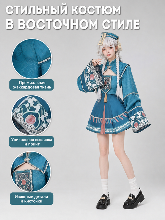 Zombie Lolita Costume: Dress, Headpiece, and Wig