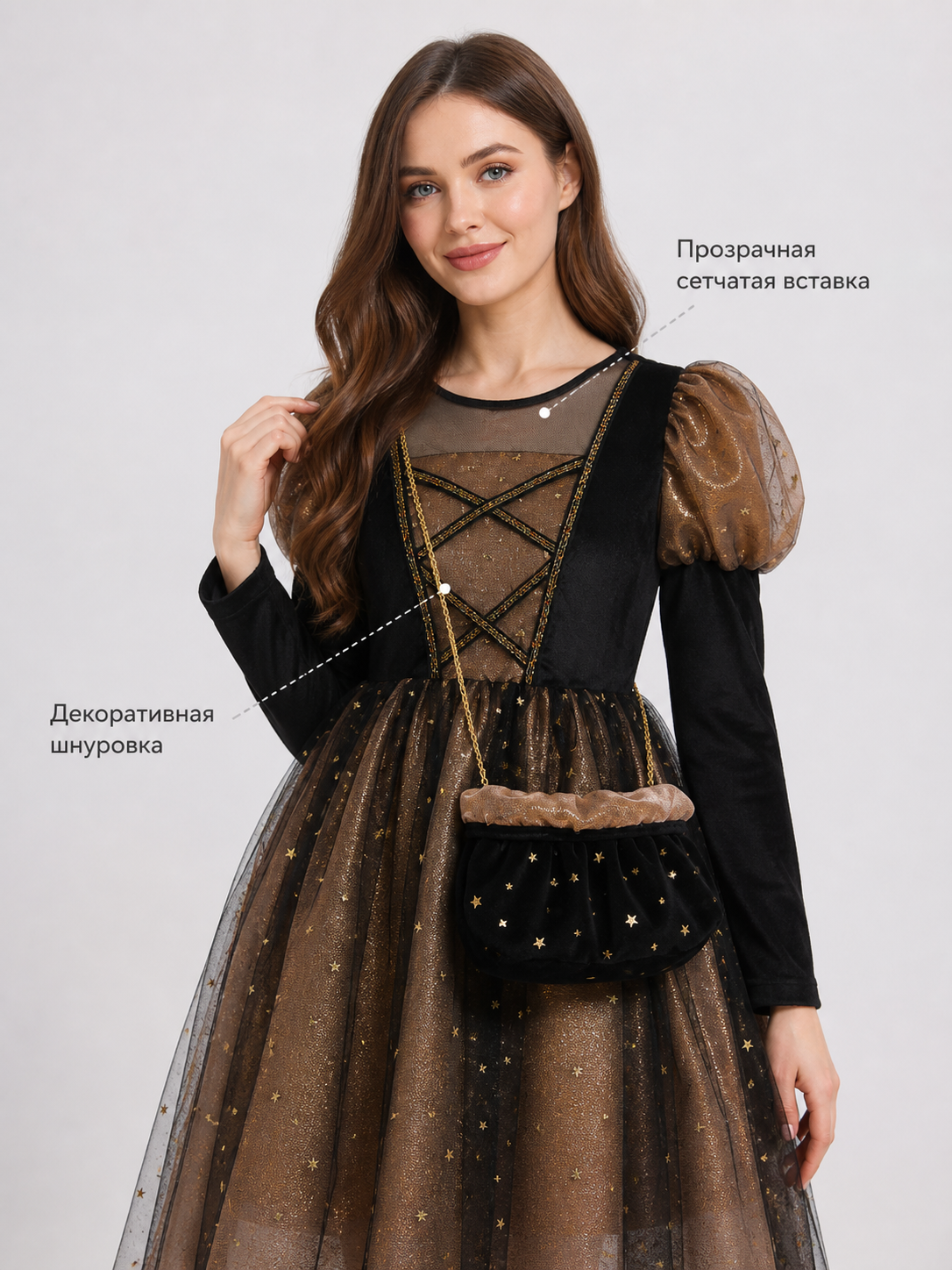 Girls' Halloween Pumpkin Costume Dress