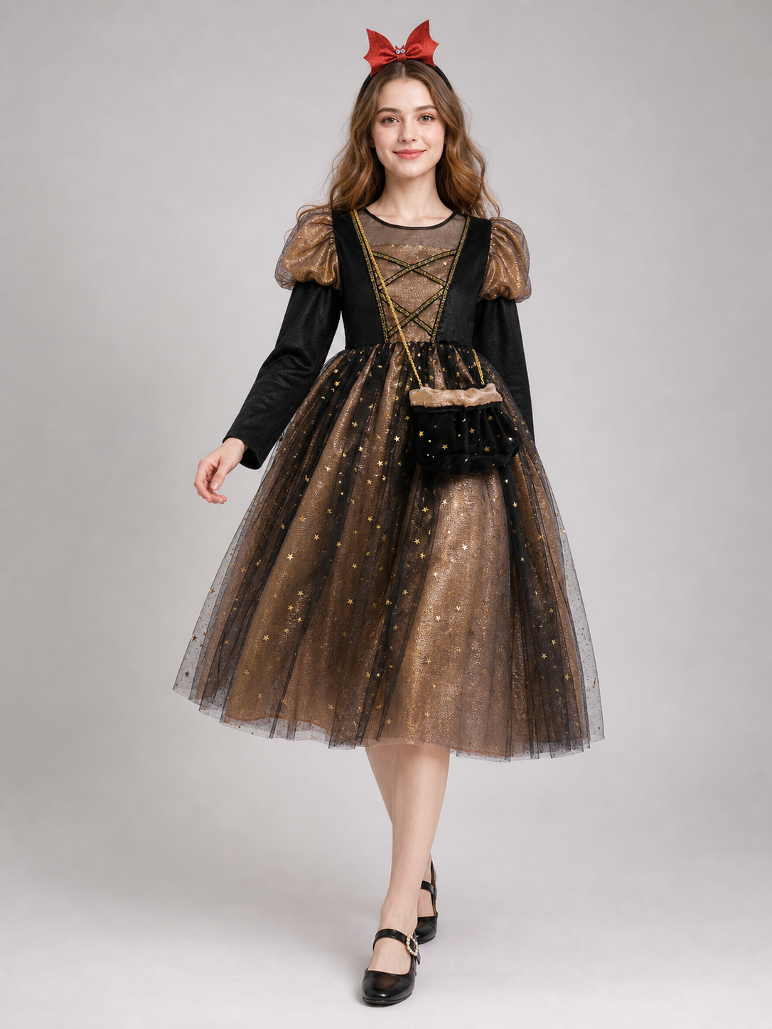 Girls' Halloween Pumpkin Costume Dress