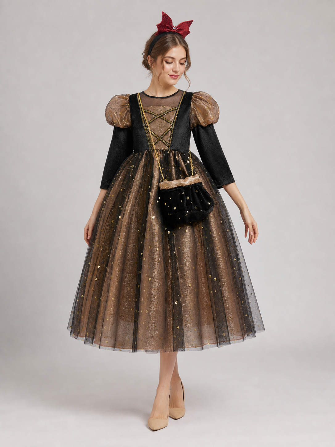 Girls' Halloween Pumpkin Costume Dress