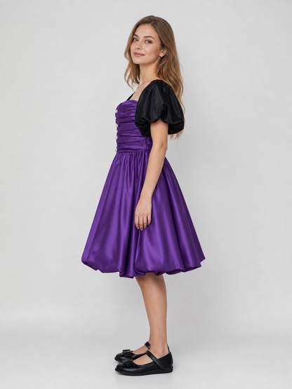 Halloween Pumpkin Dress for Girls with Headband