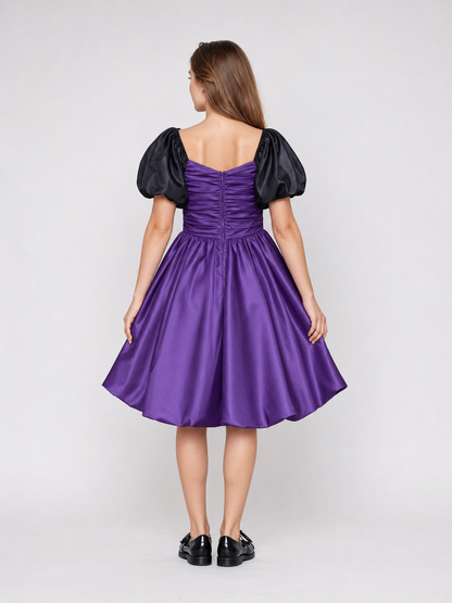 Halloween Pumpkin Dress for Girls with Headband