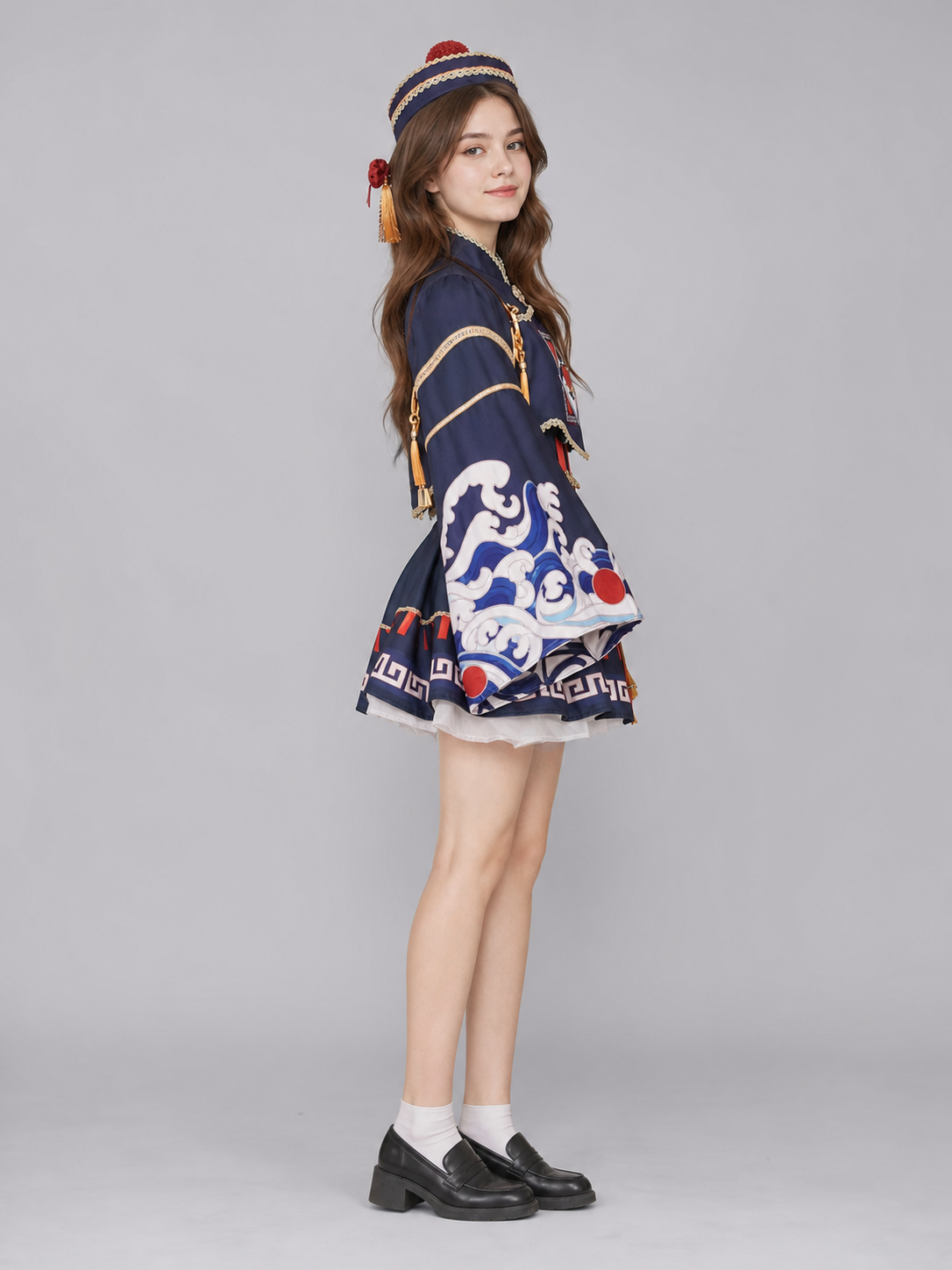 Zombie Lolita Costume with Hat and Accessories