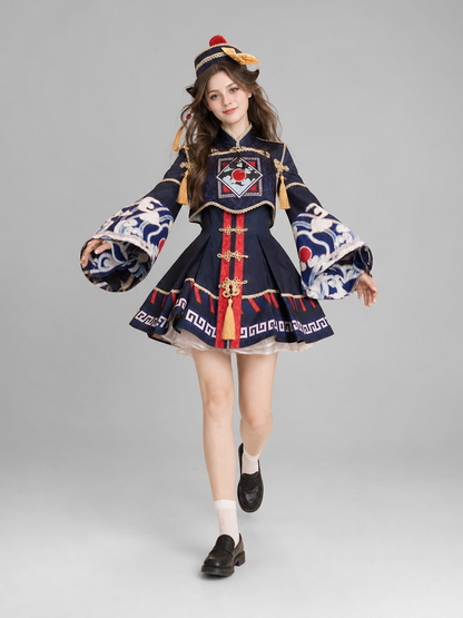 Zombie Lolita Costume with Hat and Accessories